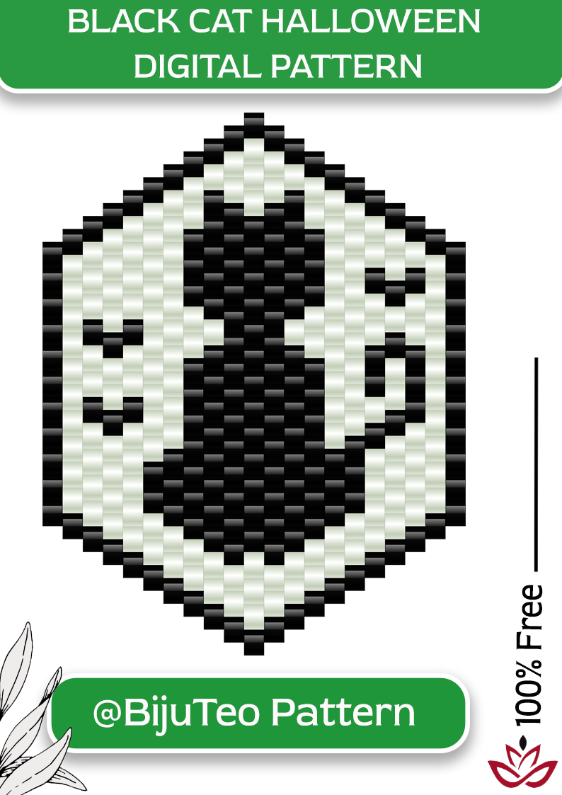 Black Cat Halloween Pattern