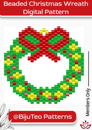 Christmas Wreath Downloadable Digital Pattern