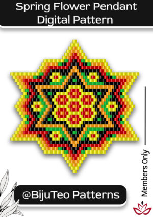 Spring Flower Pendant Pattern